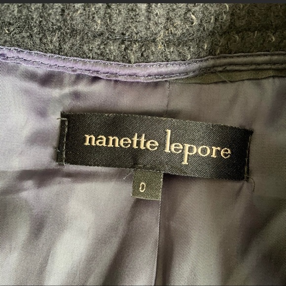 Nanette Lepore Cap Sleeve Corset Charcoal Jacket - Picture 6 of 8
